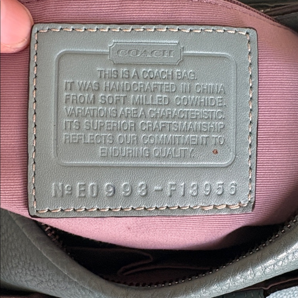 Vintage Coach Hamilton Pebbled Leather Hobo - Picture 11 of 12